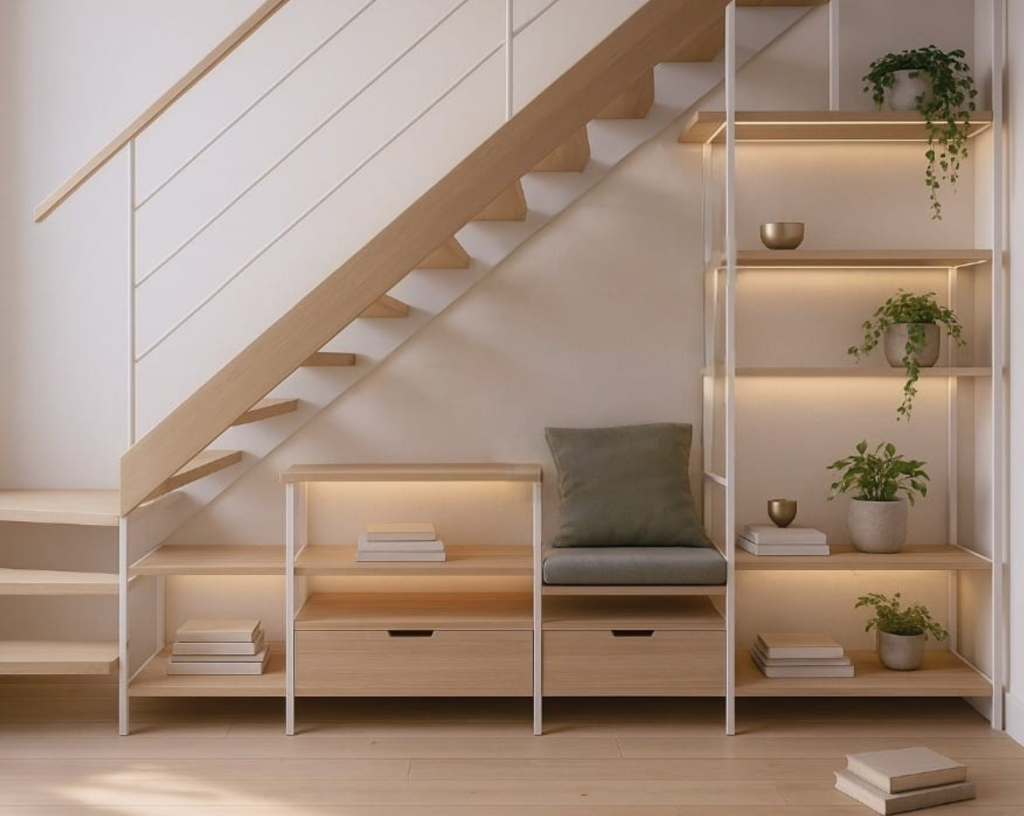 TUBO modular shelf for home organization.