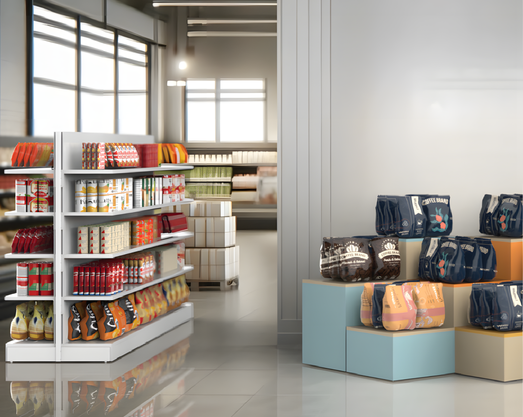 Retail product display using LOLA and CUBICO systems