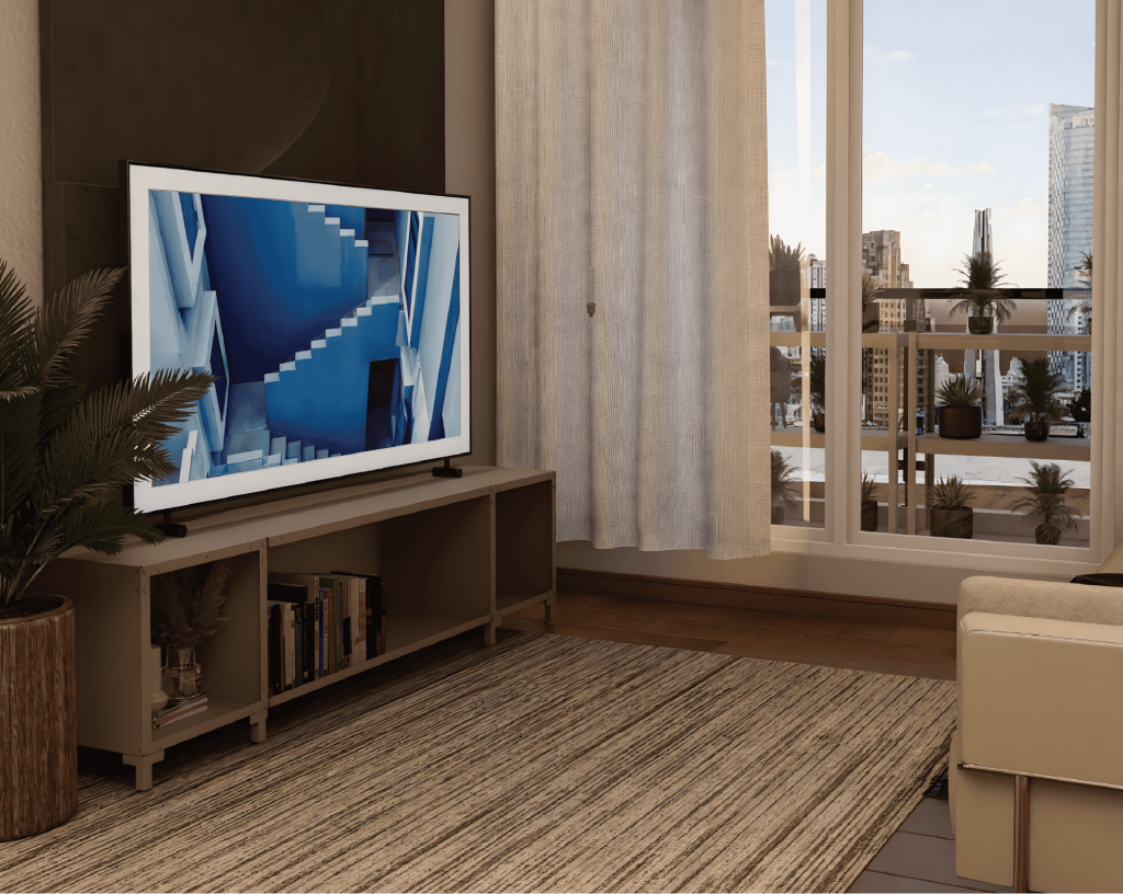 PANO TV console in living room