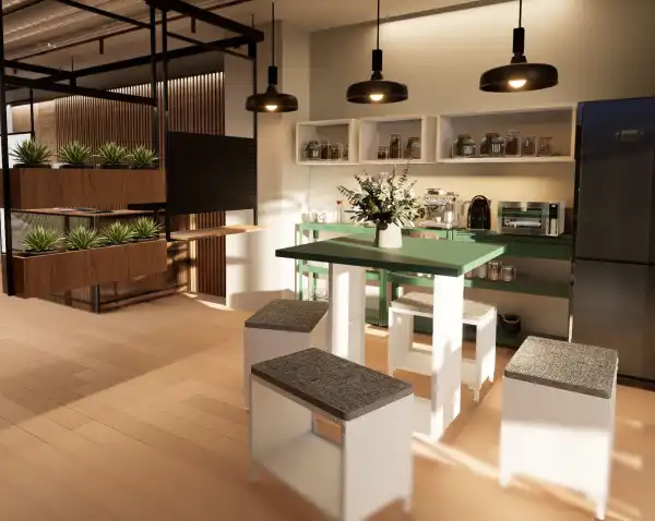 PANO Series in a modular table configuration